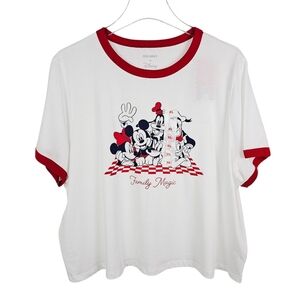 Disney x Old Navy Family Magic Graphic Cropped Shirt NWT